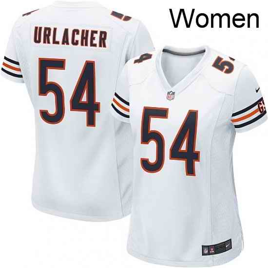 Womens Nike Chicago Bears 54 Brian Urlacher Game White NFL Jersey